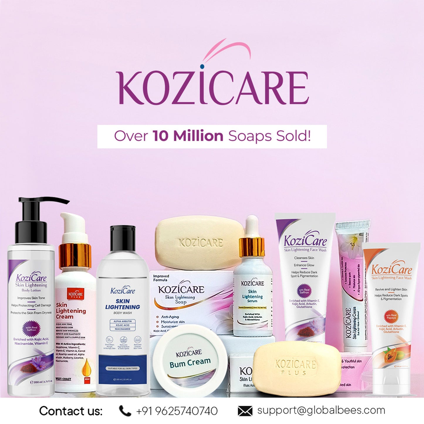 Kozicare Skin Whitening Scrub for Face | Exfoliating Scrub | Scrub for Men & Women | Tan Removal Scrub | Tanning Dead Skin Removal Gel | Kojic Acid Scrub | For Blackheads, Whiteheads & Smooth Skin - 100 Gm