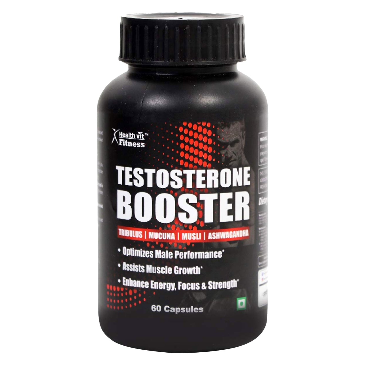 Healthvit Fitness Testosterone Booster Health Supplement Capsules Bottle Of 60
