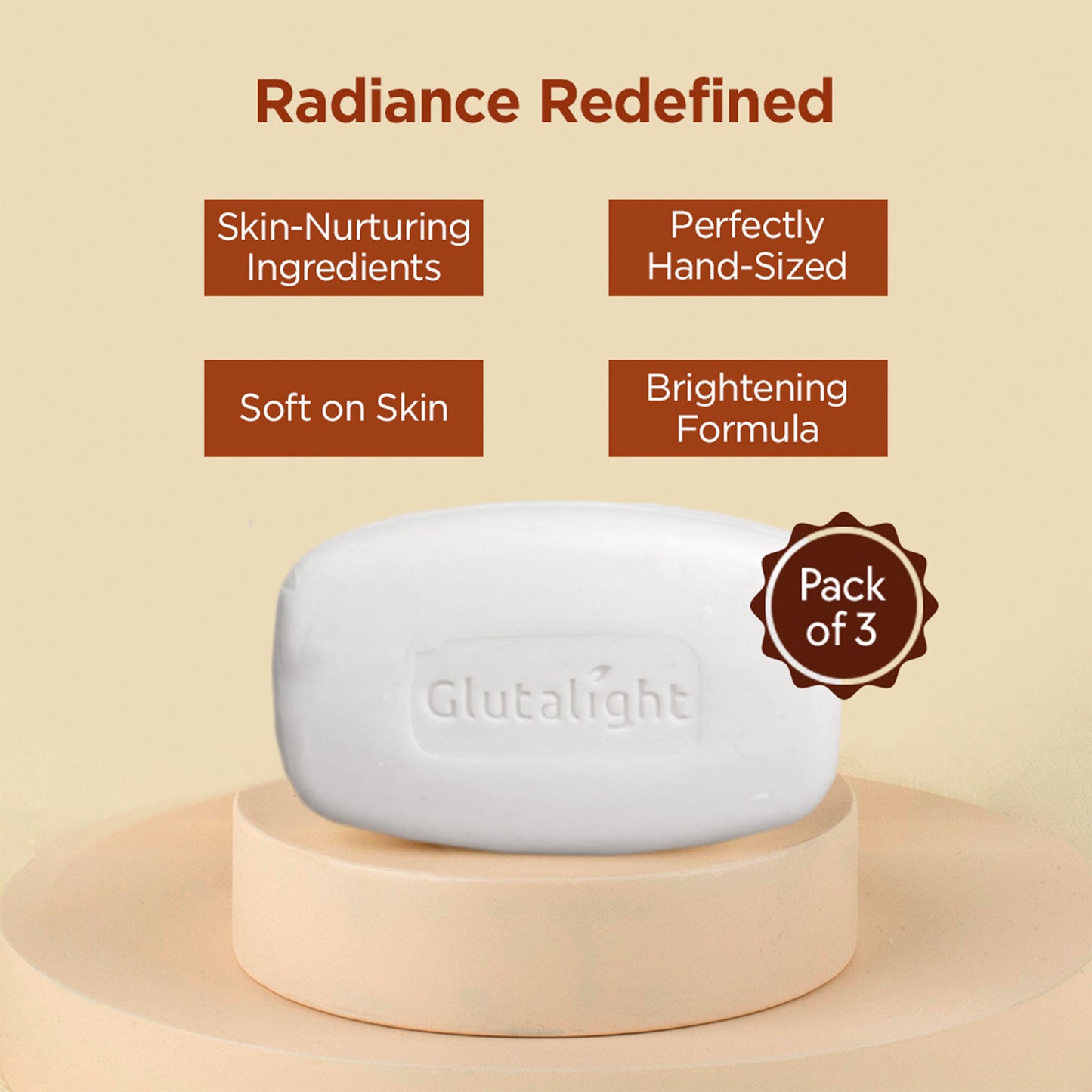 Glutalight Skin Brightening Soap 75gm Pack of 3